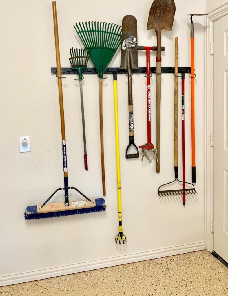 peg rail organizer