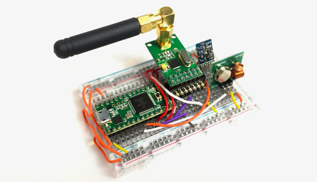 device for hacking garage doors