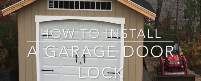 how to install garage door lock