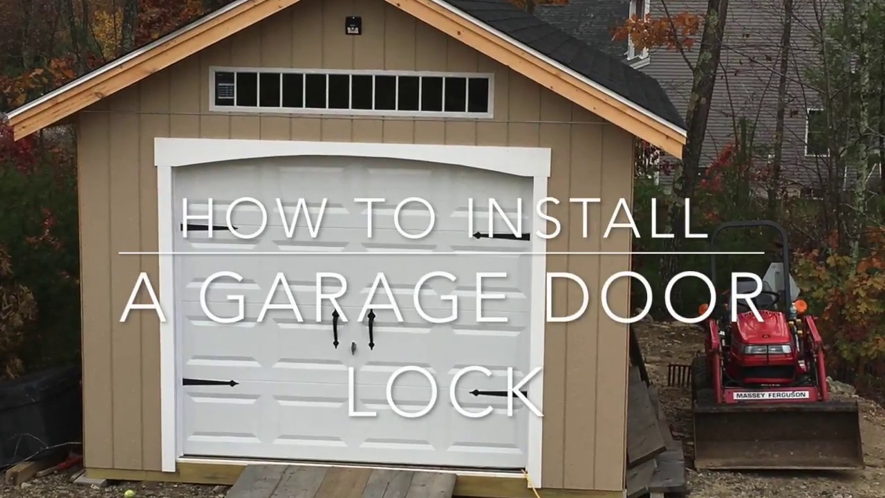 DIY Guide to add Lock to your Garage Door