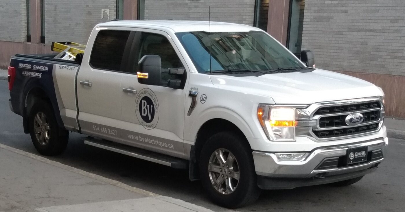 Ford F-150 crew cab showing the rocker area where a power running board mounts