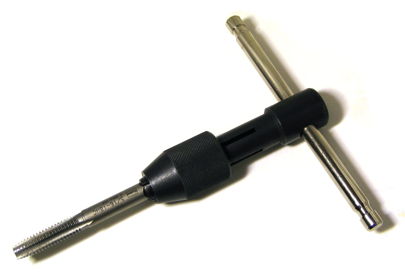 Tap and T-wrench used for cutting internal threads