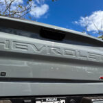 Chevrolet Silverado pickup truck used as a GM running-board fitment reference