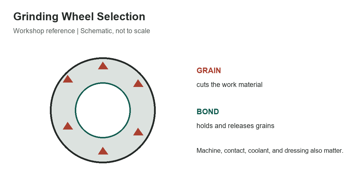 Grinding Wheel Selection: Match Grain, Grade, Bond, and Operation - original measurement diagram